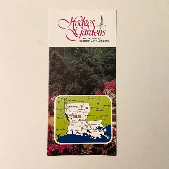 Vintage Lot of 4 Louisiana Brochures  Hodges Gardens Natchitoches Vernon Parish - Picture 8 of 16